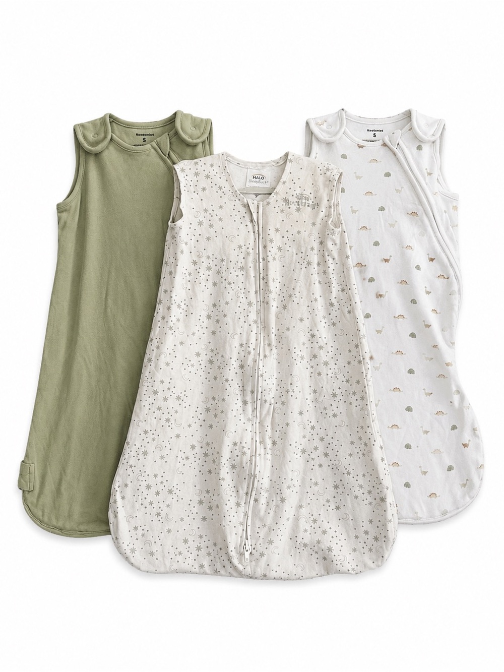 Size S (0-6M) KeaBabies HALO SleepSack Baby Sleep Sack Lot of 3 Organic Cotton